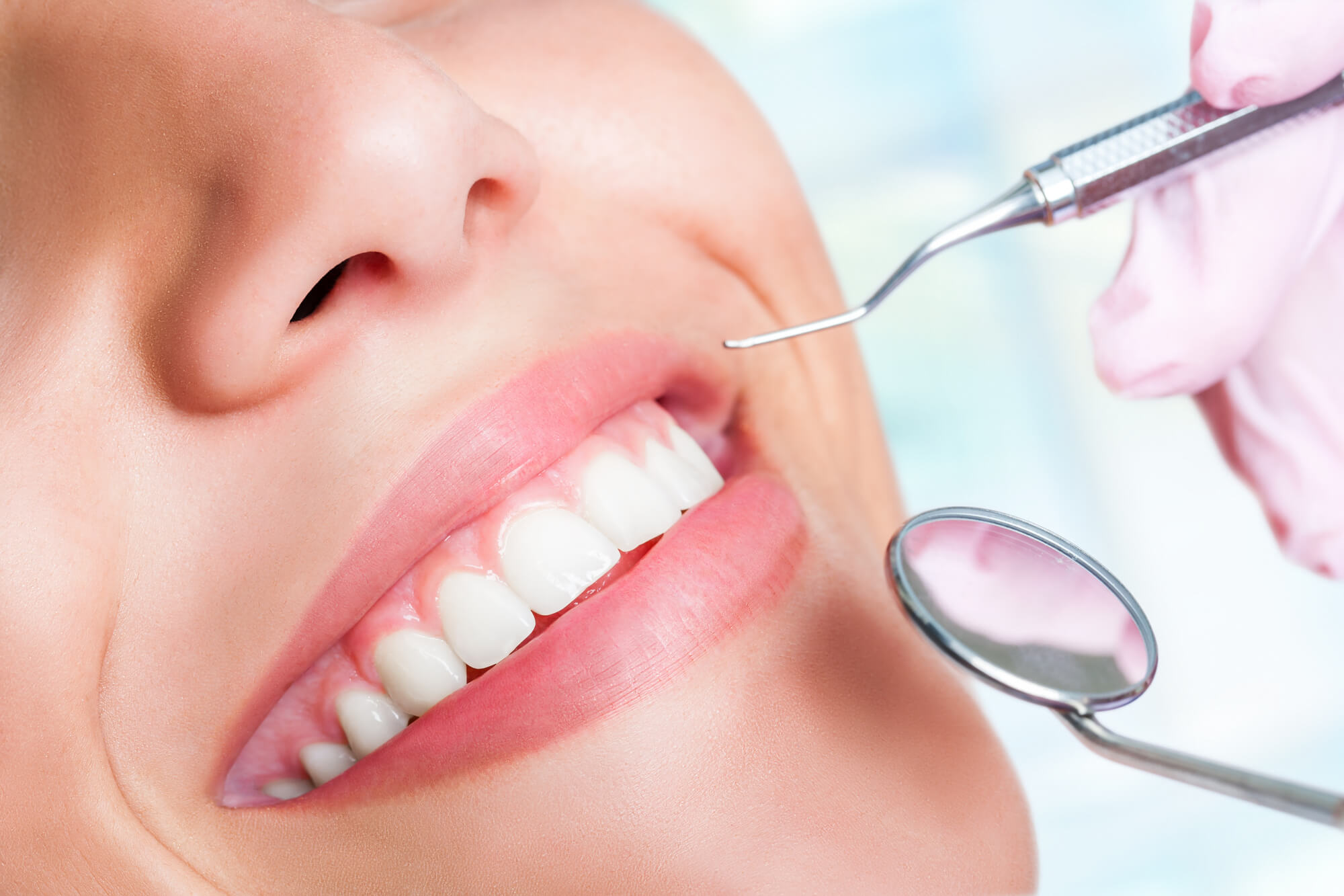 Patient during Teeth Cleaning treatment Miami